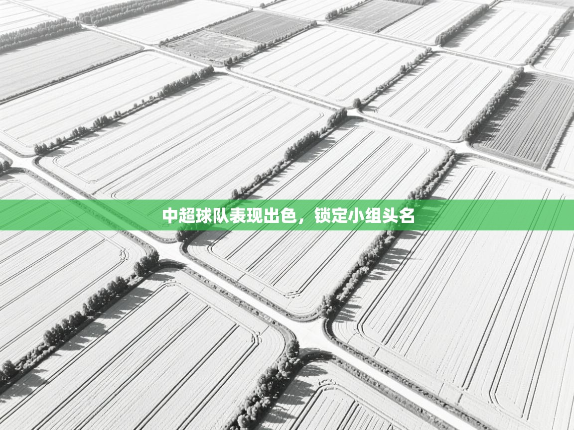 中超球队表现出色，锁定小组头名  第1张