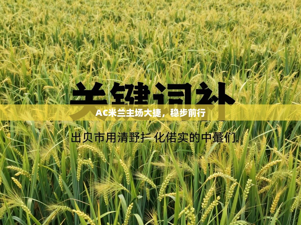 AC米兰主场大捷,稳步前行 第1张